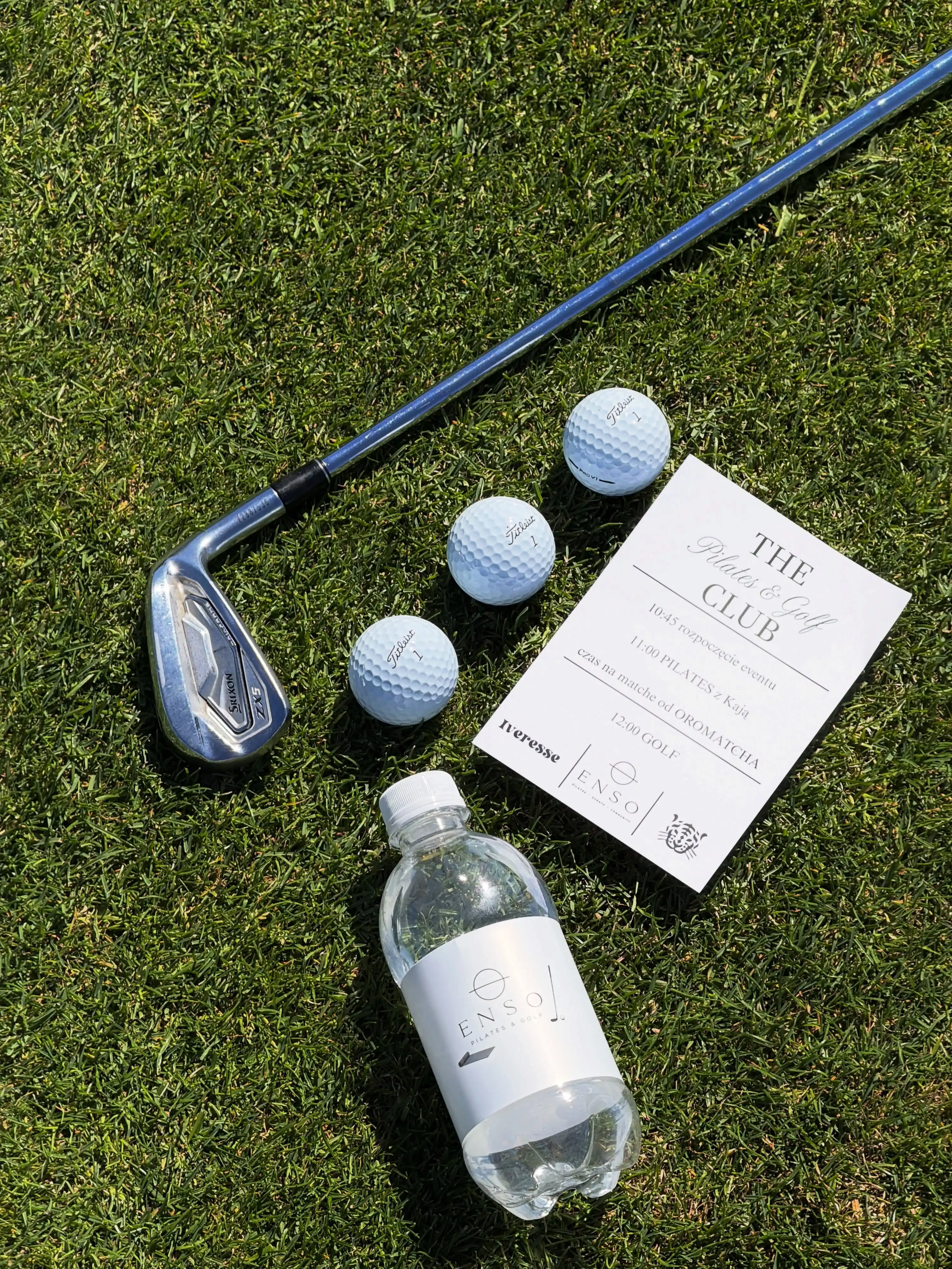 Zaproszenie na wydarzenie Pilates and Golf Club organizowane przez ENSO