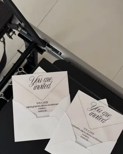 Zaproszenia na wydarzenia studia pilates ENSO